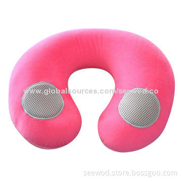 Travel neck pillow speakers